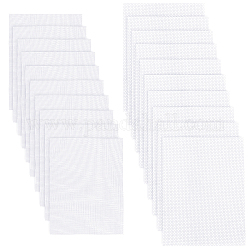 Paquetes de materiales hechos a mano artesanías de papel diy con red y tela sin tejer, blanco, 16~18x12~12.4 cm, 20 PC / sistema
