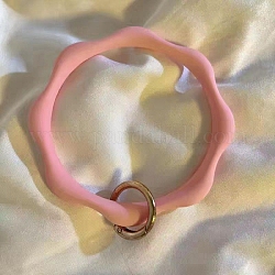 Handy-Umhängeband mit Silikonschlaufe, Handy-Handgelenk-Trageband, rosa, 8.7 cm