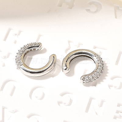 Серьги-каффы в форме буквы