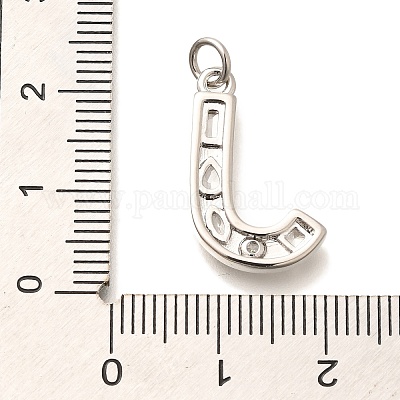 Латунные микропаве прозрачные подвески с фианитом KK-G521-01P-J-1