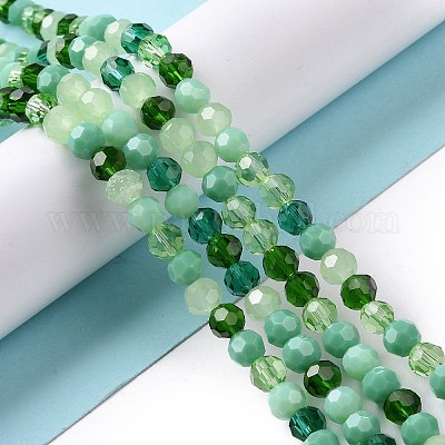 Стеклянные бусины GLAA-E036-09F-1