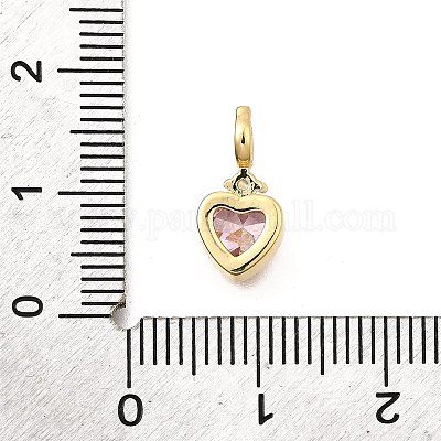 Латунь прокладывает кубические циркониевые прелести KK-Q097-03A-G-1