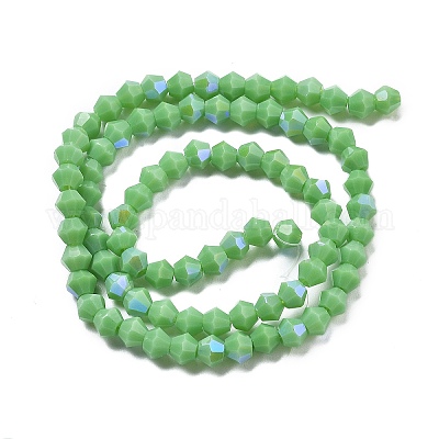 Непрозрачные однотонные гальванические стеклянные бусины EGLA-XCP0001-12A-1