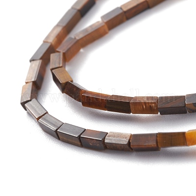 Природных тигровый глаз бисер нитей G-C301-17-1