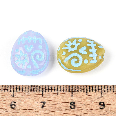 Окрашенные стеклянные бусины&nbsp;GLAA-T025-53M-02-1