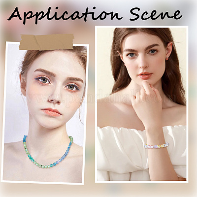 Наборы для самостоятельного изготовления бижутерии из акрила и латуни со стразами DIY-SP0002-85-1