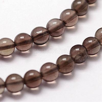 Природный дымчатый кварц нитей бисера G-N0195-02-3mm-1