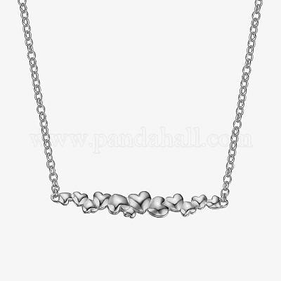 Антикоррозийное ожерелье из стерлингового серебра s925 с подвеской в виде сердца для женщин IE2914-4-1