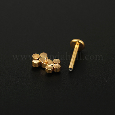 G23 титановые микропаве прозрачные кубические циркониевые лабреты WG4B733-09-1