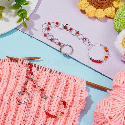 Стеклянные бисерные цепочки для вязания рядов HJEW-AB00590-1