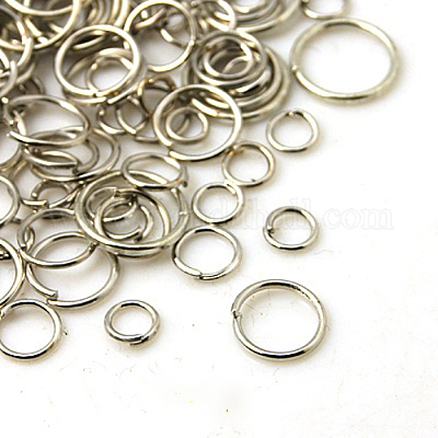 1 кольца прыжок коробка латунь KK-X0059-P-NF-B-1