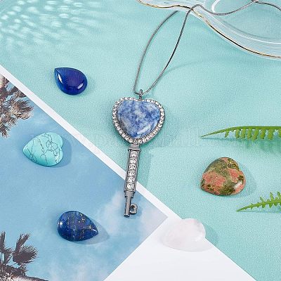 16шт. 16 вида кабошонов из драгоценных камней G-FH0001-44-1