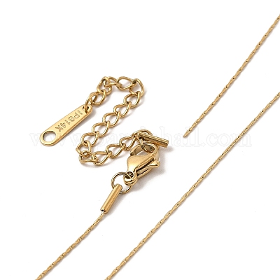 Ионное покрытие (ip) 304 нержавеющая сталь бостон звено цепи ожерелья NJEW-G097-06G-1