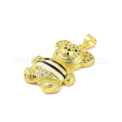Латунные микро проложить кубического циркония подвески KK-E111-10G-1