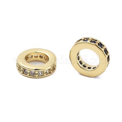 Латунные микро проложить кубических циркония шарики прокладки KK-Q006-64G-1