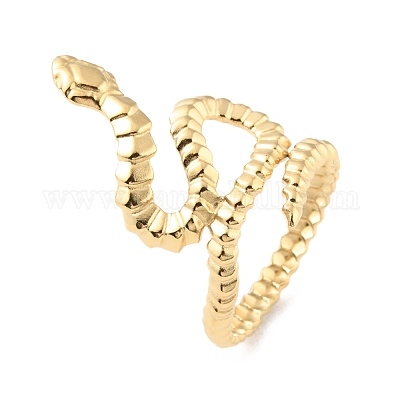 Кольца-змеи из нержавеющей стали 304 RJEW-D002-34G-1