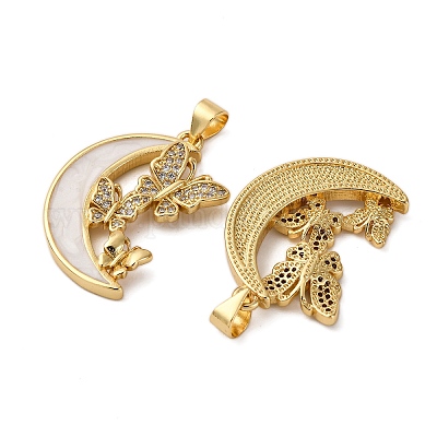 Латунные микро проложить кубического циркония подвески KK-D390-12G-1