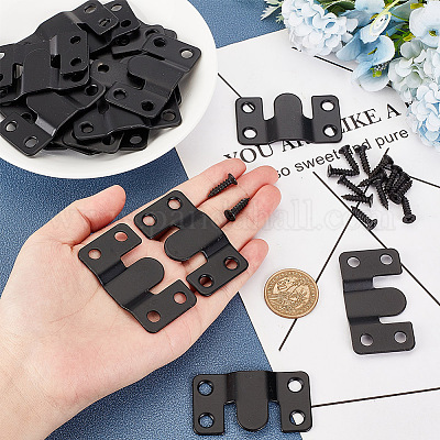 Soporte Para Colgar Cabecero De Cama 20 Soportes De Montaje Empotrados Negros De 1.75 X 0.75 Herrajes Colgar Muebles Cocina