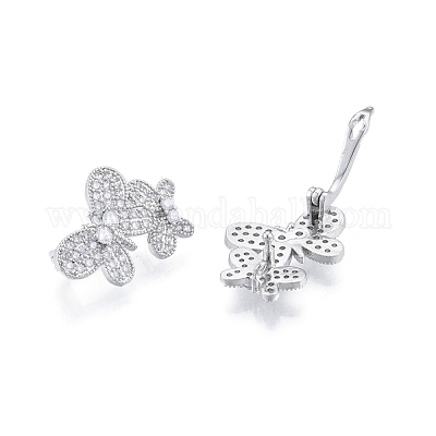 Латунные застежки из прозрачного кубического циркония KK-A165-06P-1