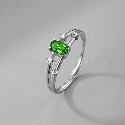 925 серебряное регулируемое кольцо с натуральным опалом для женщин LA8882-1