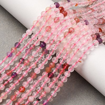 Натуральные кварцевые бусины супер семь нитей G-A276-C06-4mm-1