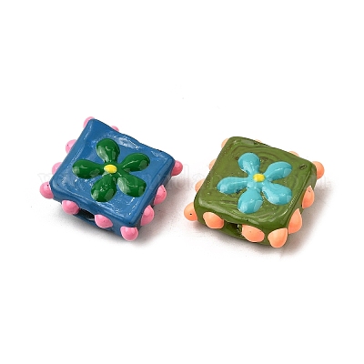 Эмалевые бусины ручной работы в технике лэмпворк LAMP-S079-08-1