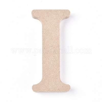 Письмо незаконченные кусочки дерева DIY-WH0162-62I-1