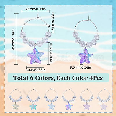 Стеклянные бокалы из стекла AJEW-SC0001-59-1