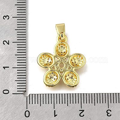 Латунные микро проложить кубического циркония подвески KK-Z102-15G-1