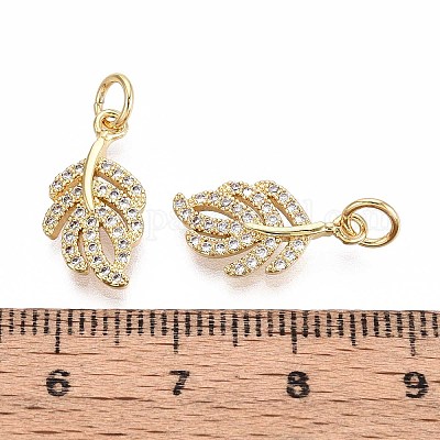 Латунные микро проложить кубического циркония подвески KK-T071-132G-1