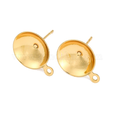 Фурнитура для сережек-гвоздиков из нержавеющей стали 304 STAS-S151-01G-H-1