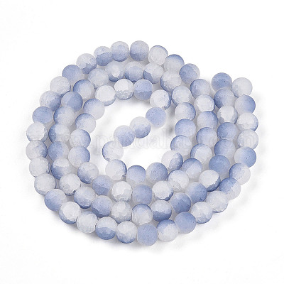 Стеклянные бусины кракле X1-GLAA-N009-10mm-07-1