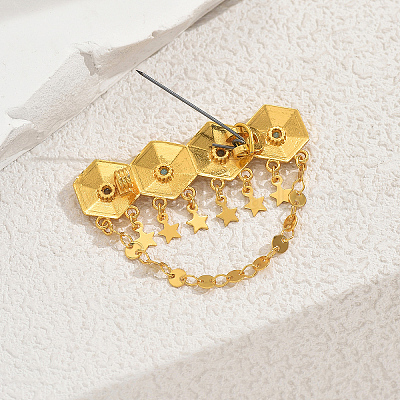 Элегантные броши в виде звезды из латуни в ближневосточном стиле для женщин LM4618-1