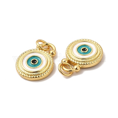 Подвески из латуни с эмалью в стойку KK-A177-17G-1