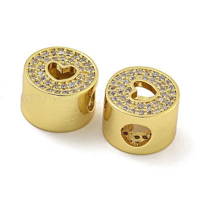 Стойки обшивки латунь микро проложить кубического циркония бусы KK-I718-36G-1