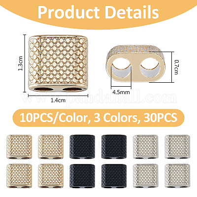 30 шт. 3-х цветные подвески-слайдеры из цинкового сплава FIND-FH0008-74-1