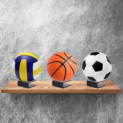 2 Pièces Présentoir Ballon Support de Balle, Présentoir de Basket-Ball,  Présentoir de Football, Ball Support Présentoir, pour Afficher Le Football,  Le Basket-Ball, Le Volley-Ball