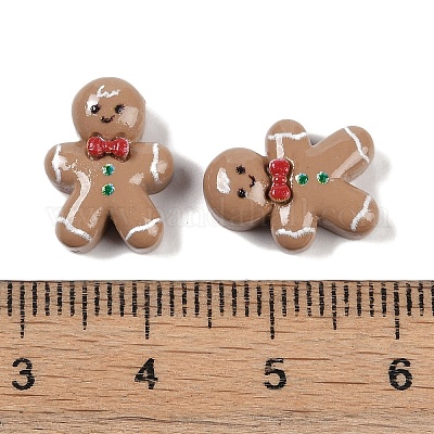 Рождественские кабошоны из непрозрачной смолы для декодирования CRES-M036-03R-1