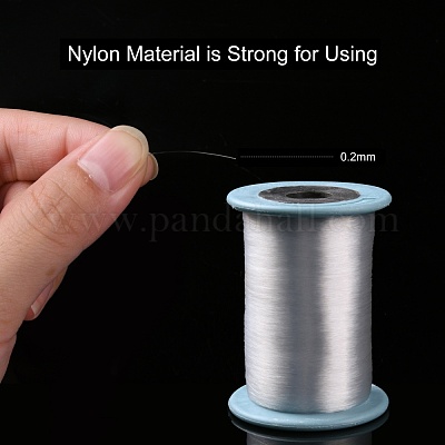 Fishing Wire nylon thickness 0.7mm roll of 10 meter length Elastic Thr –
