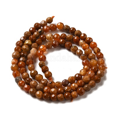 Природные пожары треск агат бисер нитей&nbsp;G-G588-4mm-M-1