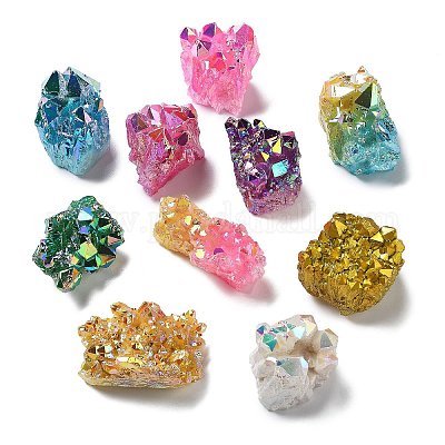 Гальванизированные украшения из натурального кварцевого кристалла DJEW-B012-02-1