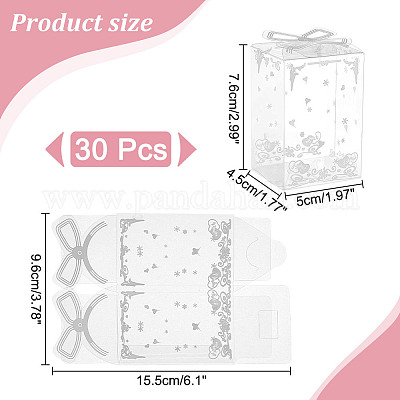 Складные прозрачные ящики для хранения из ПВХ CON-WH0095-63-1