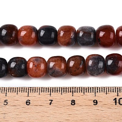 Окрашенные природные белый нефрит бисер пряди G-T138-D23-1