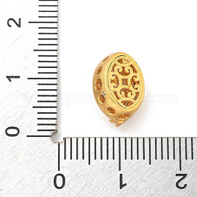 Латунные микропаве из прозрачного кубического циркония KK-Z072-10G-1