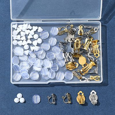 Фурнитура для сережек-клипс из нержавеющей стали 304 STAS-FS0001-59-1