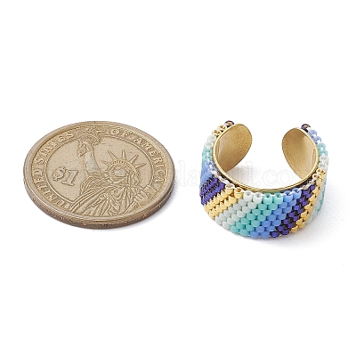 Стеклянные бусины с градиентом RJEW-MZ00021-1