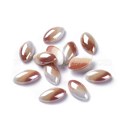 Непрозрачные стеклянные кабошоны GGLA-S038-03C-3x12-1