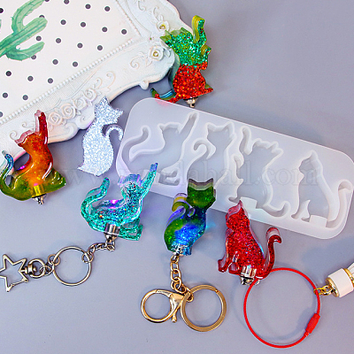 Подвеска в форме кошки DIY-K067-02C-1