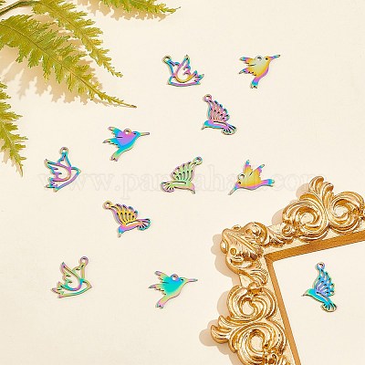 24 шт. 3 стиля ионного покрытия (IP) 201 подвески из нержавеющей стали STAS-DC0001-79-1