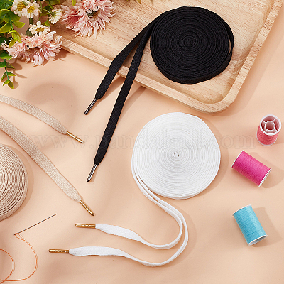 3 прядь 3 цвета плоские полиэстеровые сменные шнуры для затягивания DIY-BC0012-06-1